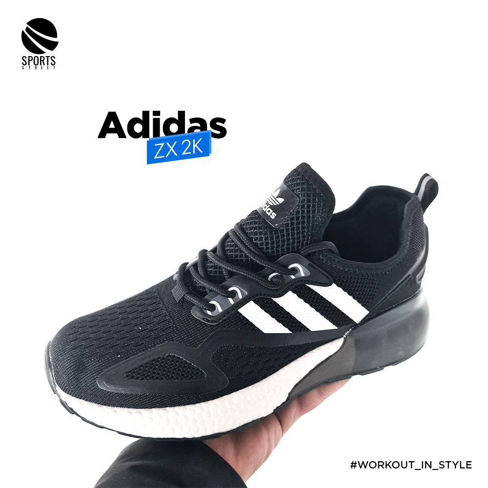 Adidas ZX 2K Black Running Shoes